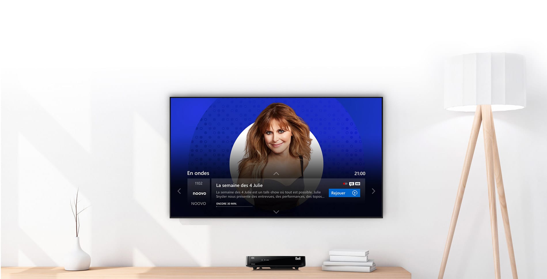 Télé et récepteur