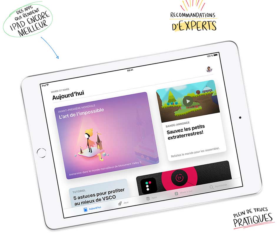 Des apps qui rendent iPad encore meilleur. Recommandations d’experts, articles à lire et plein de trucs pratiques.
