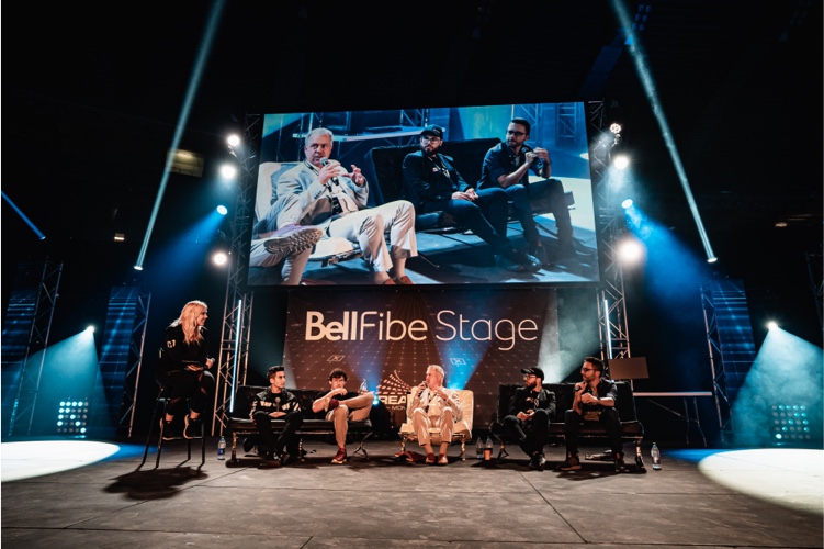 La scène Bell Fibe lors du festival DreamHack Montréal 2019