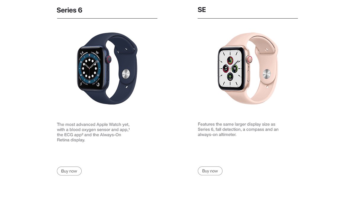 Compare Apple Watch Bell Mobility Bell Canada