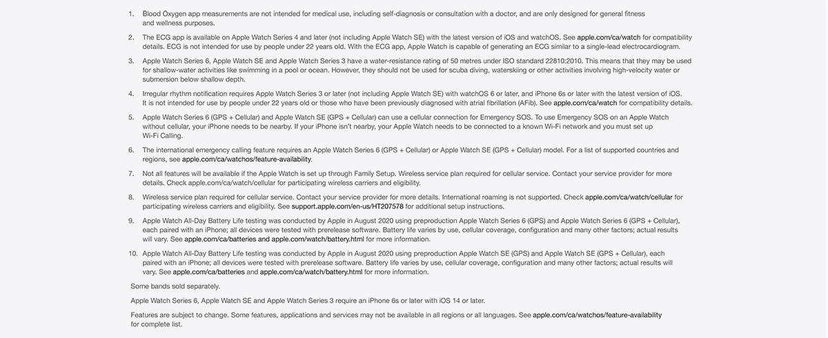 Compare apple watch models