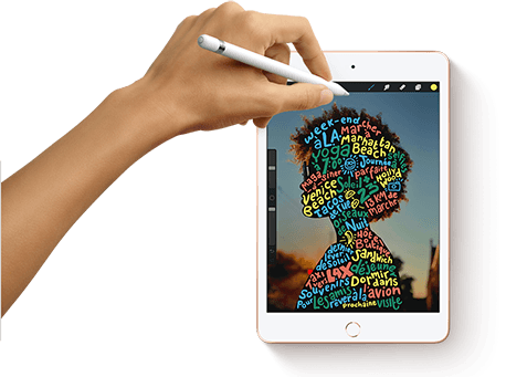 iPad mini with left hand