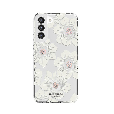 Étui rigide Kate Spade (roses trémières) pour Samsung Galaxy S23