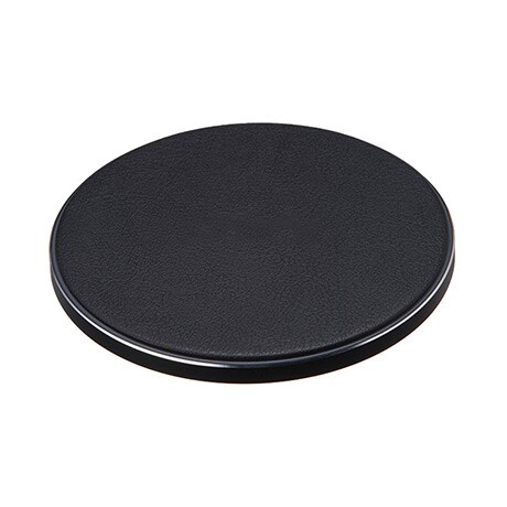 Vital 10W wireless charging pad (black leather)