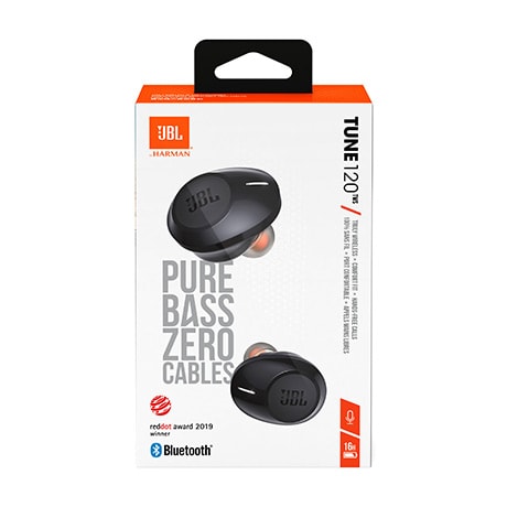 JBL T120TWS true wireless earbuds (black)