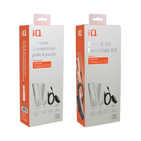 Trousse d’accessoires essentiels iQ pour Samsung Galaxy S21 FE