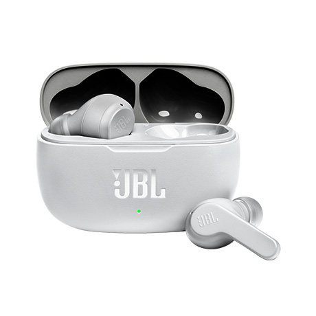 View image 2 of JBL Vibe 200 true wireless earbuds (white)