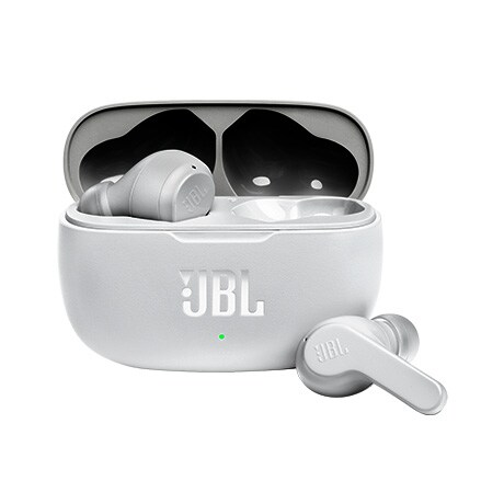 Image 2 of JBL Vibe 200 true wireless earbuds (white)