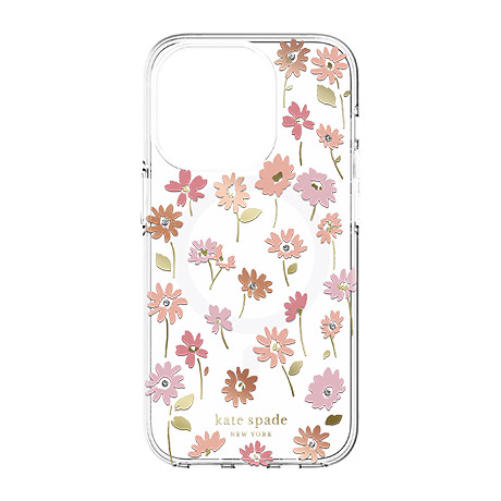 Étui rigide Kate Spade avec MagSafe (pot de fleurs) pour iPhone 14 Pro