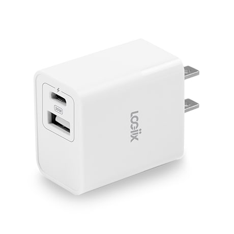 Image numéro 1 de Chargeur mural LOGiiX Power Cube 30 Duo (blanc)