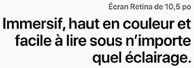 L’écran Retina de 10,5 pouces est immersif, haut en couleur et facile à lire sous n’importe quel éclairage.