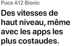 La puce A12 Bionic procure des vitesses de haut niveau, même avec les apps les plus costaudes.